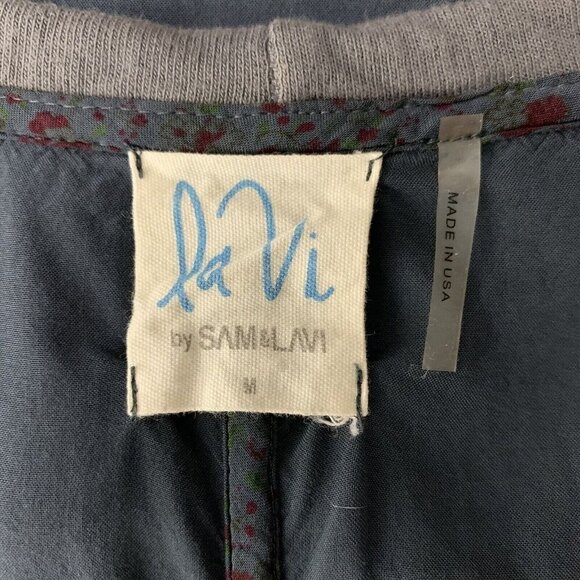 Anthropologie La Vi Gray Long Sleeve Top Medium Soft Modal Basic - Picture 4 of 5